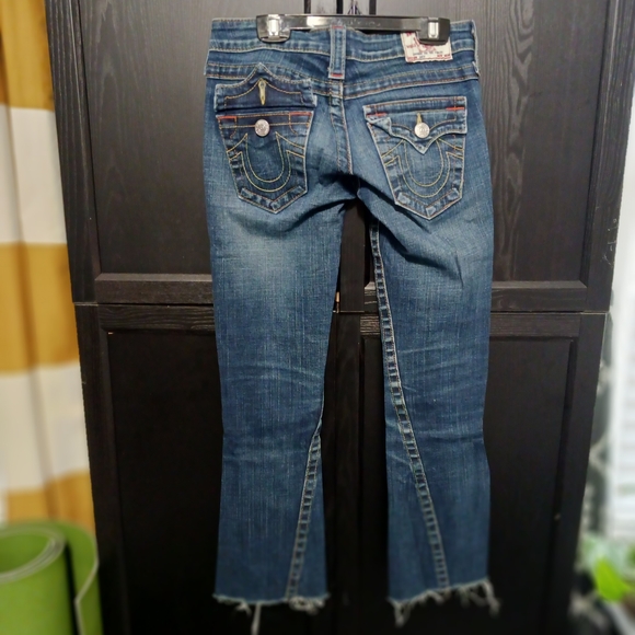 True Religion Blue Boot Cut Jeans - Picture 1 of 4